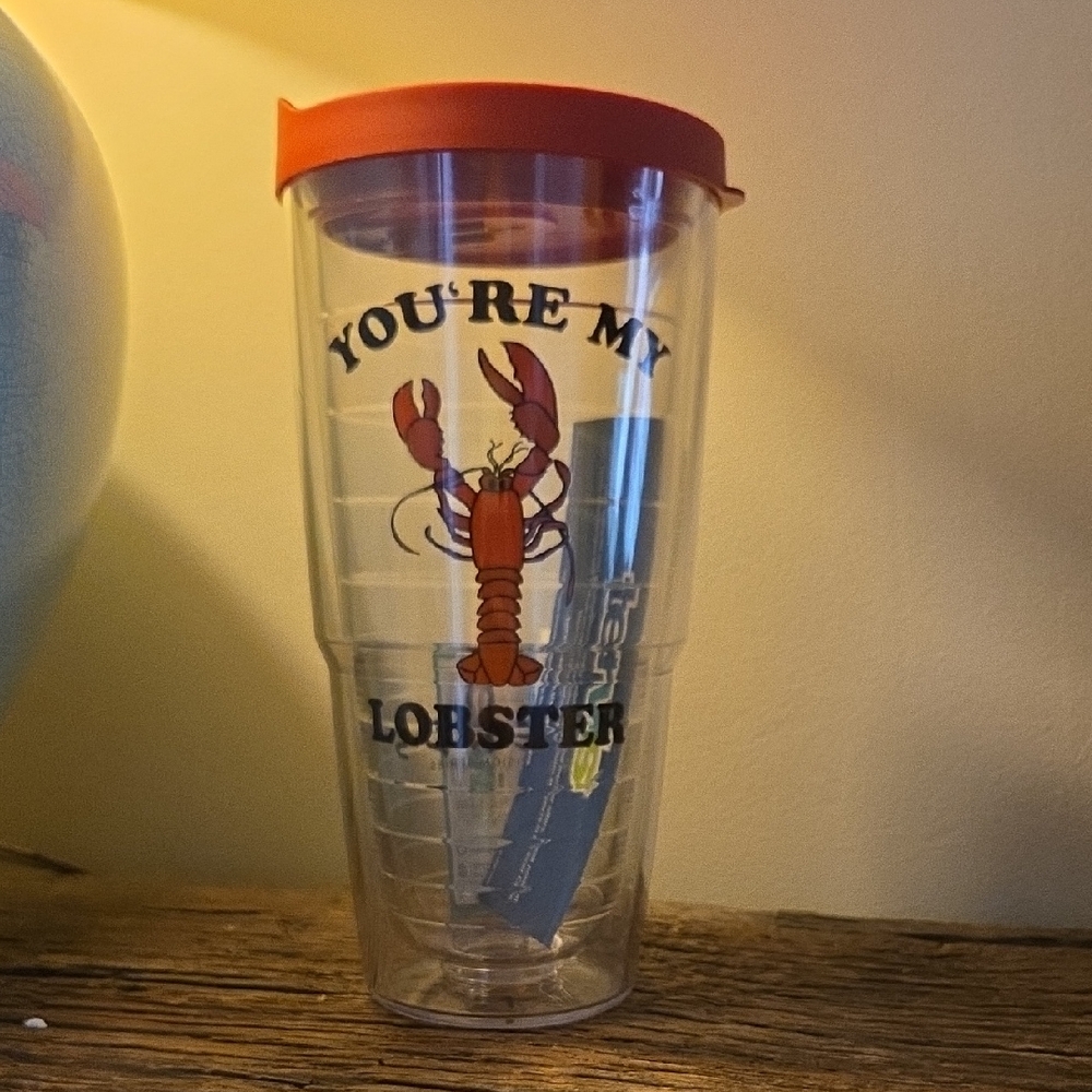 You're My Lobster Red Lid Tumbler